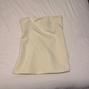 Elegant Cream Strapless top